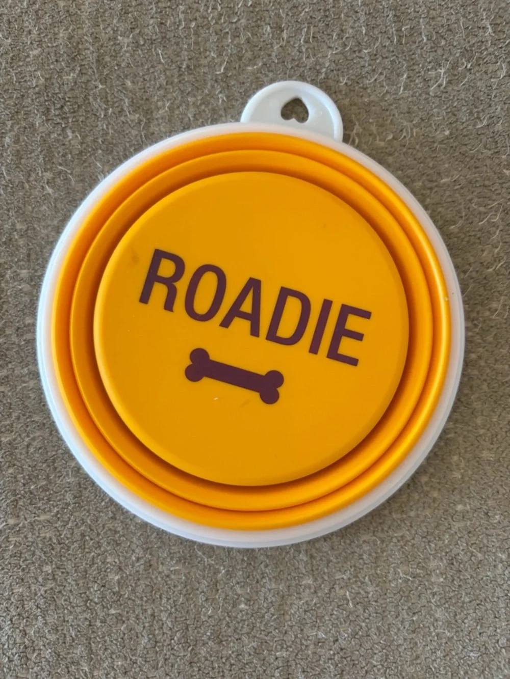 ROADIE Collapsible Pet Travel Bowl - Yellow